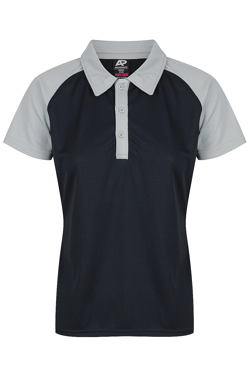 NAVY/SILVER - Manly Lady Polos