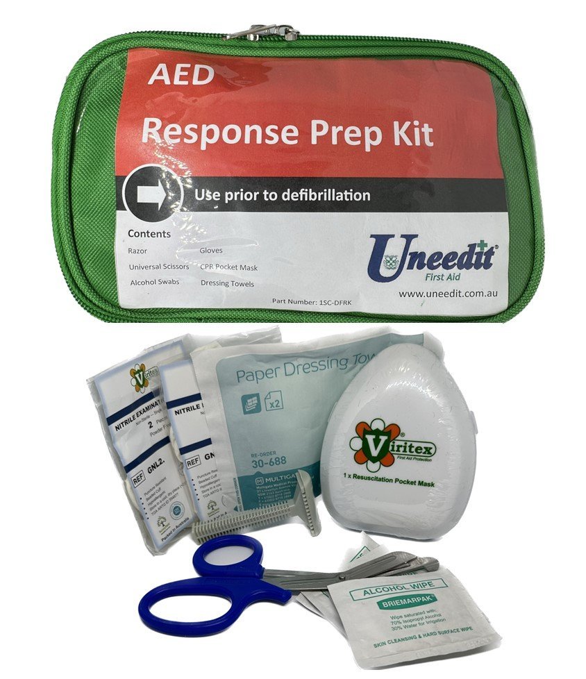 Max Global Products 1SC-DFRK Defibrillator Response Pack Complete Soft Bag Green