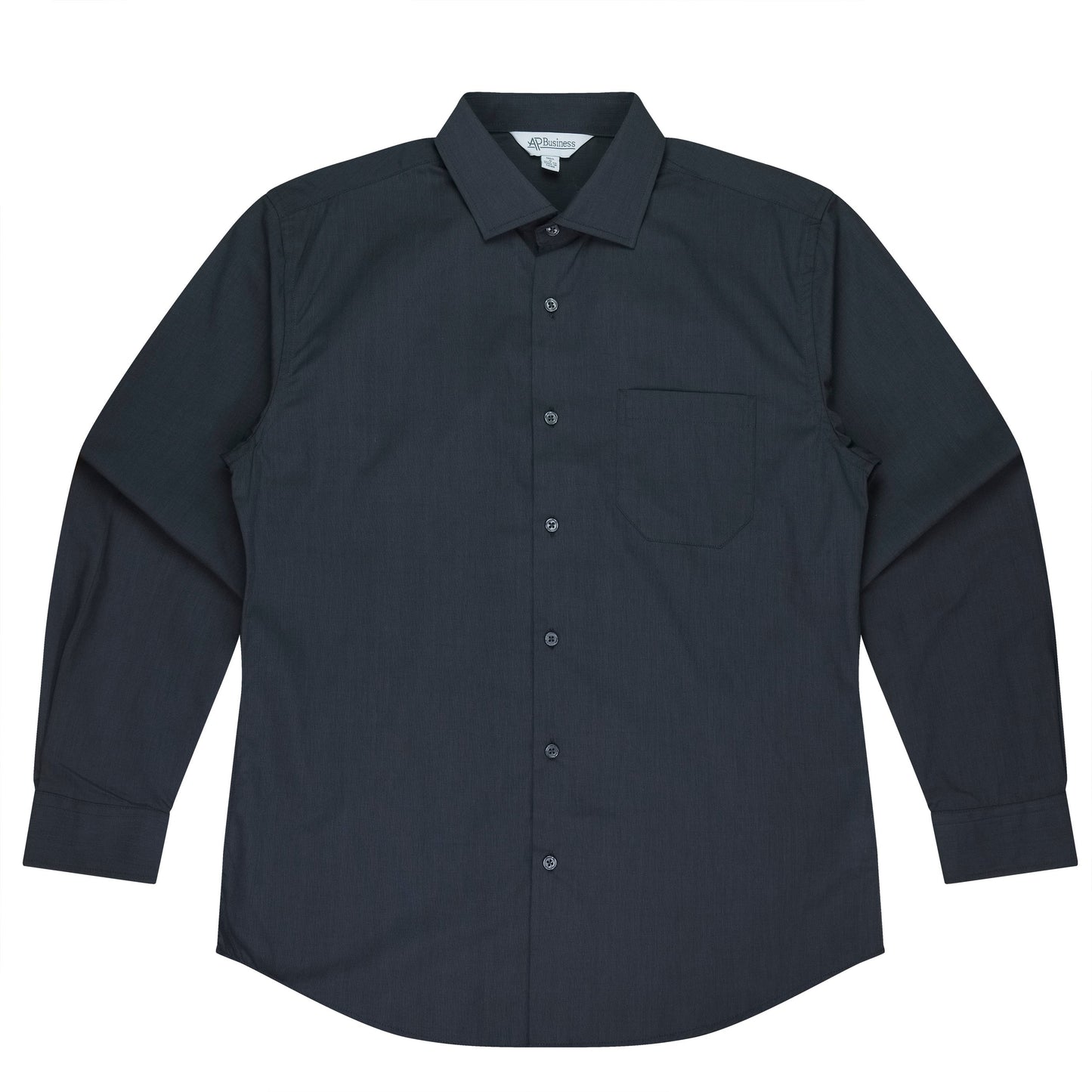 SHADOW GREY - Grange Mens Shirt Long Sleeve