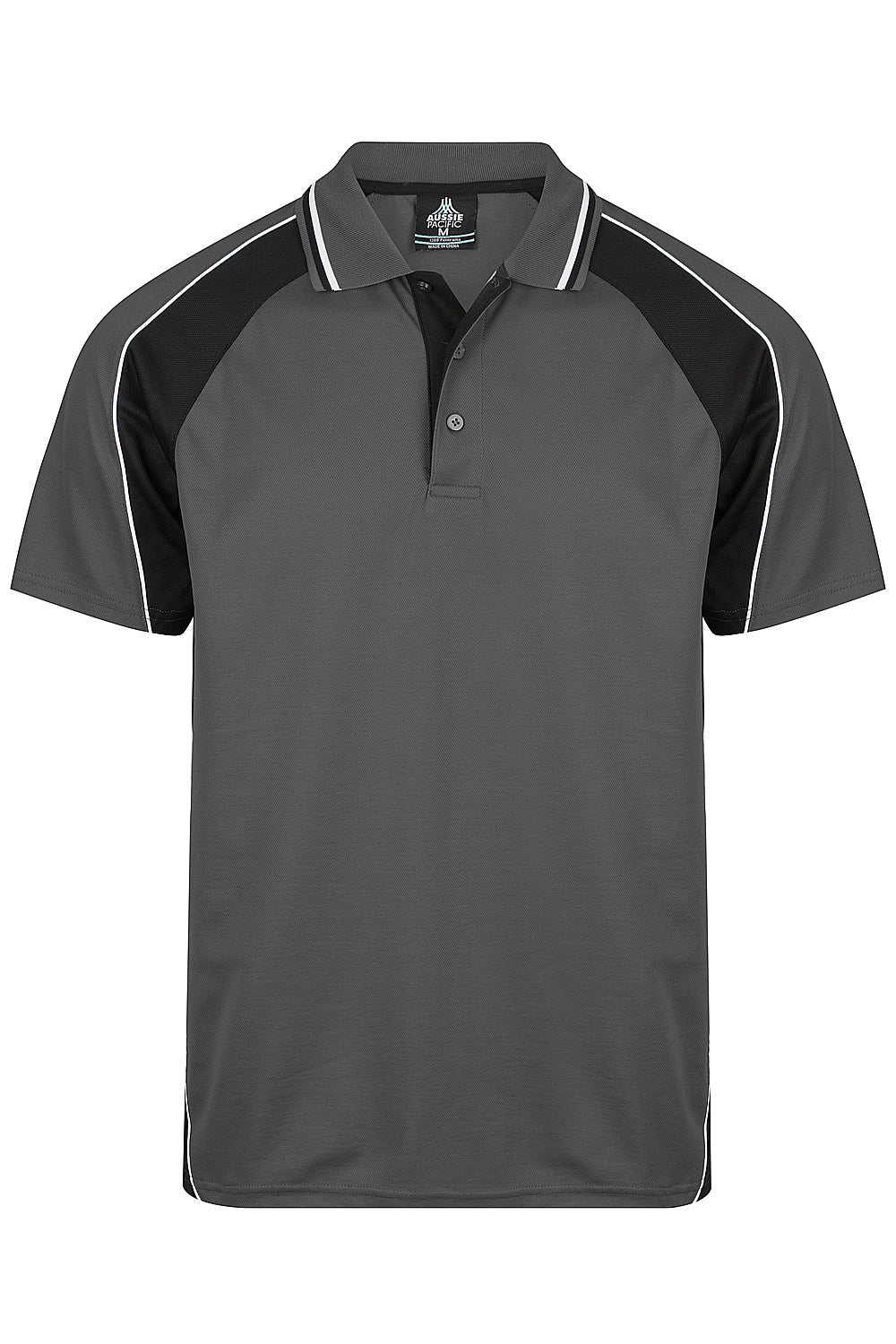 SLATE/BLACK/WHITE - Panorama Mens Polos