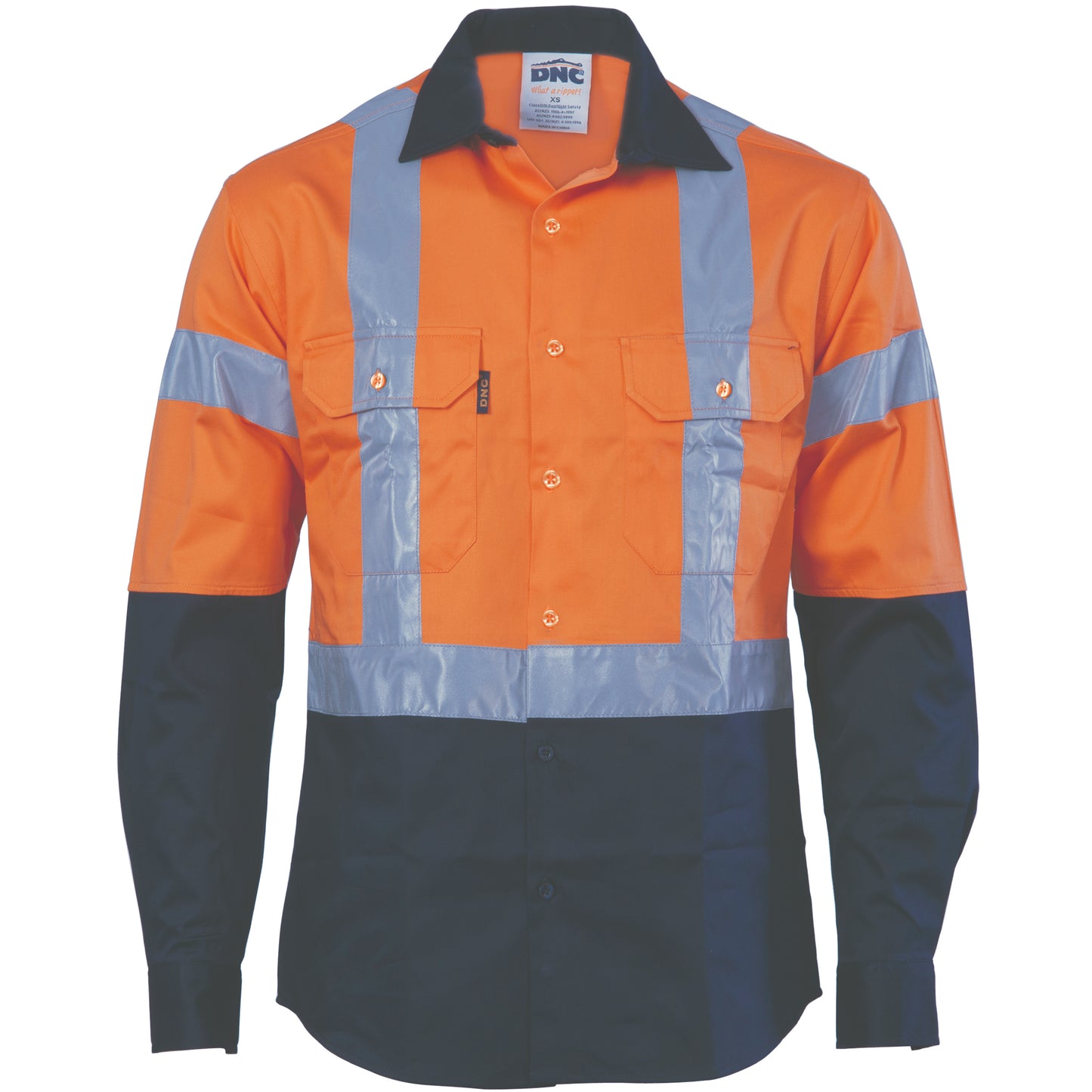 Orange/Navy