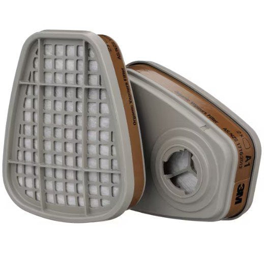 3M AUST 3M6051 Cartridge Filter Organic Vapour A1, 1 Pair