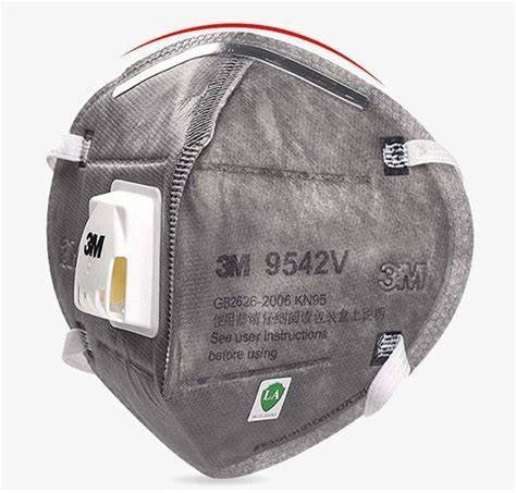 3M AUST 3M9542V P2 Flat-Fold Respirator with Valve, Nuisance-Level Organic Vapour, Box of 20