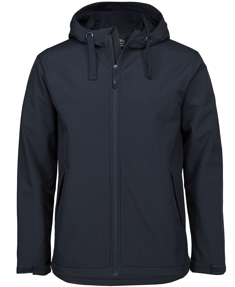 Pdm Three Layer Hooded Softshell Jacket Black-2Xs