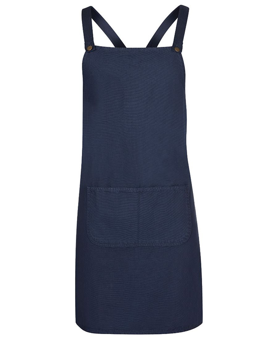 JB's Cross Back Canvas Apron (Without Strap) Black