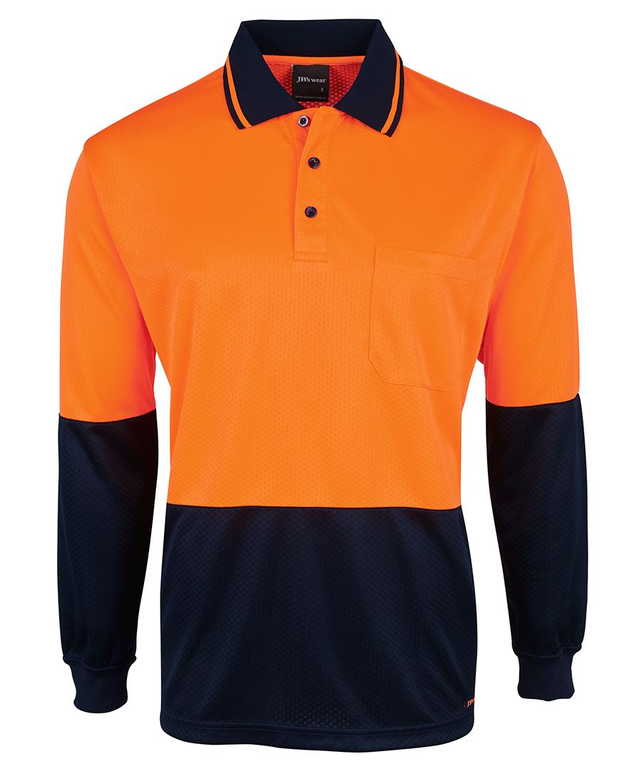 JB's Hv 4602.1 L/S Jacquard Polo Lime/Black