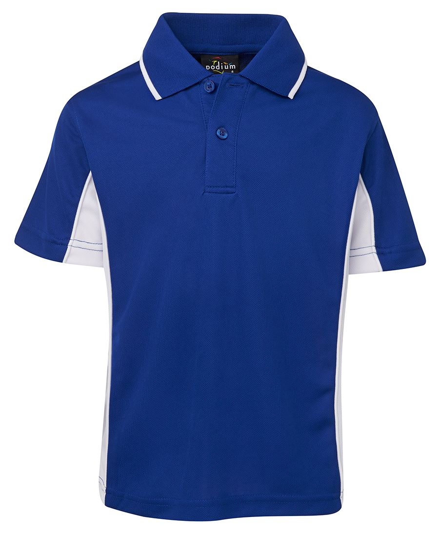 Podium Kids C/Trast Polo Forest/Gold-04