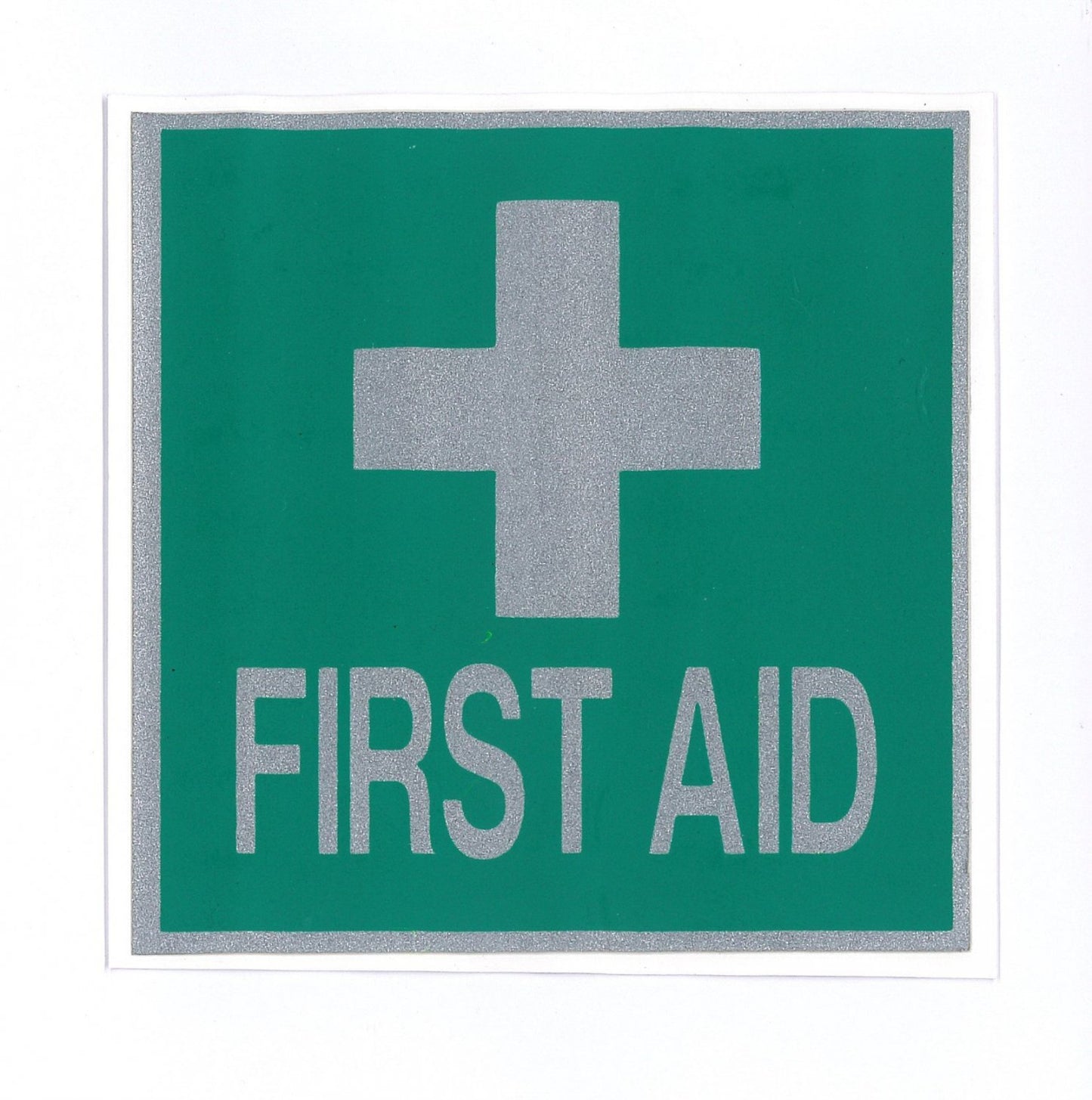 Max Global Products B8965 Reflective First Aid Badge, 80mm x 80mm, Iron-On