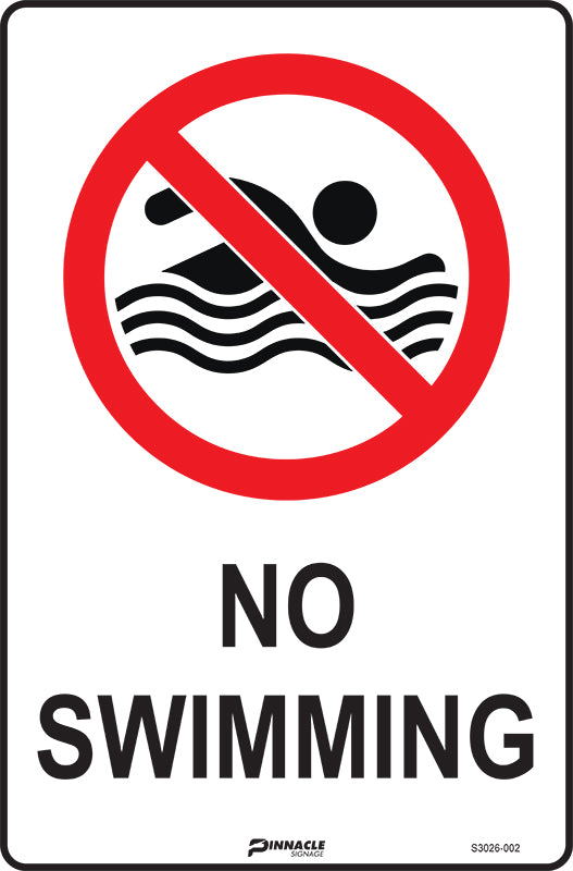 Max Global Products S3026 No Swimming Sign