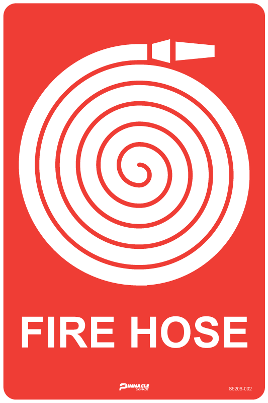 Max Global Products S5206 Fire Hose (With Picto) Sign