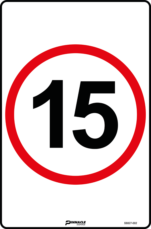 Max Global Products S8827 15km/h Roundel Sign