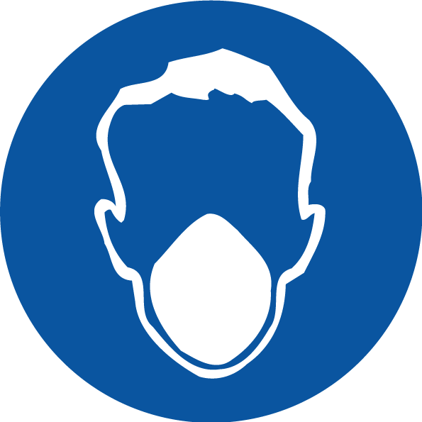 Max Global Products S1071 Mask Pictogram, Disc Sign