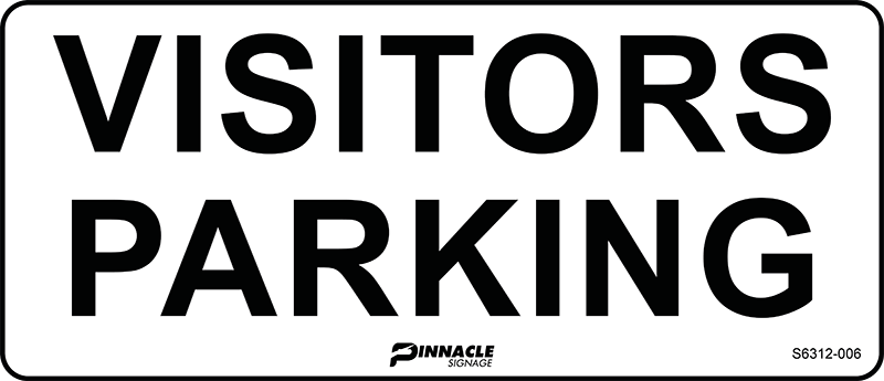 Max Global Products S6312 Visitors Parking Sign