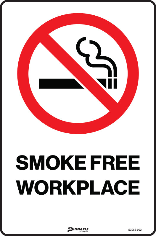 Max Global Products S3066 Smoke Free Workplace Sign