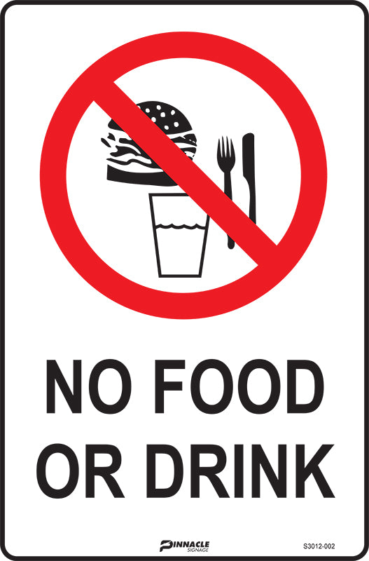Max Global Products S3012 No Food Or Drink Sign