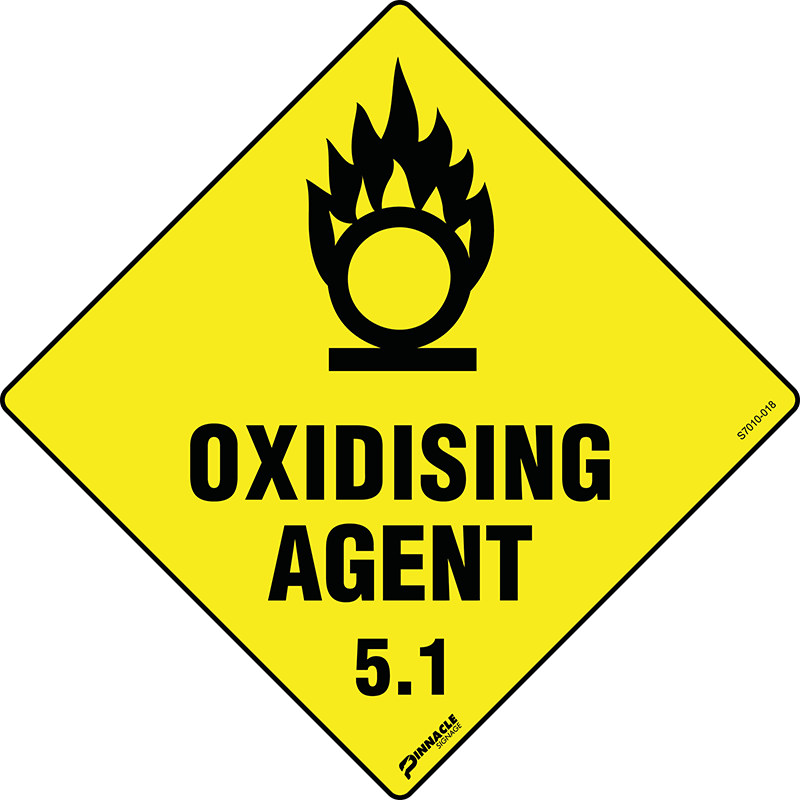 Max Global Products S7010 Oxidising Agent 5.1 Sign