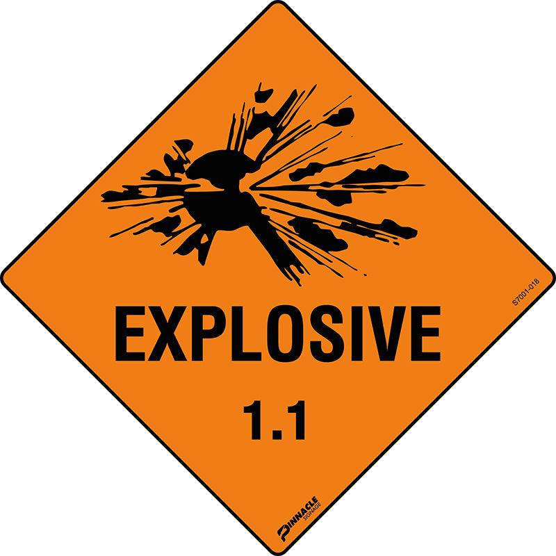 Max Global Products S7001 Explosive *1* Sign
