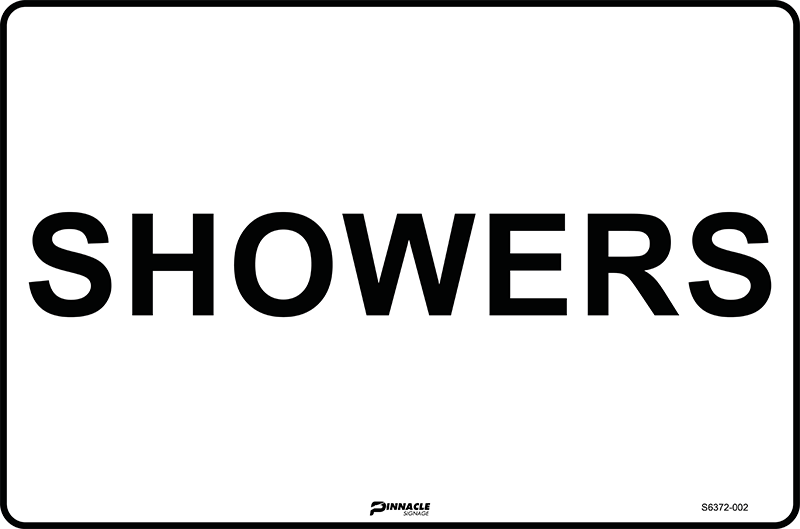 Max Global Products S6372 Showers Sign