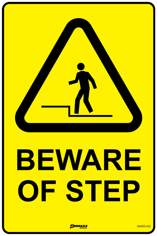 Max Global Products S4050 Beware Of Step Sign