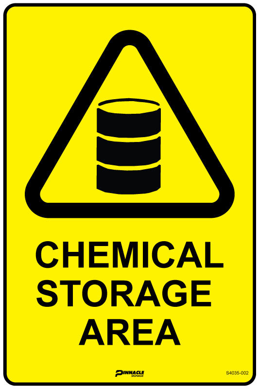 Max Global Products S4035 Chemical Storage Area Sign