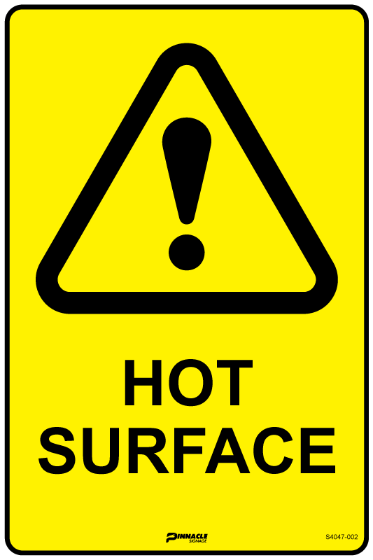 Max Global Products S4047 Hot Surface Sign