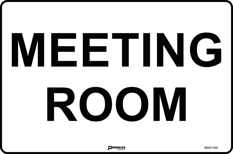 Max Global Products S6401 Meeting Room Sign