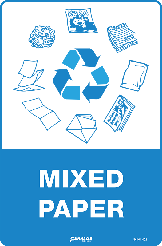 Max Global Products S6464 Mixed Paper Sign