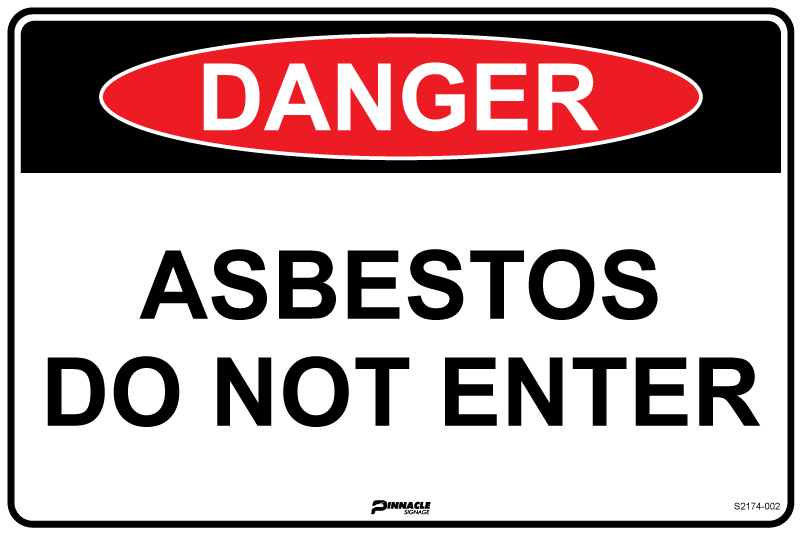 Max Global Products S2174 Danger Asbestos Do Not Enter Sign