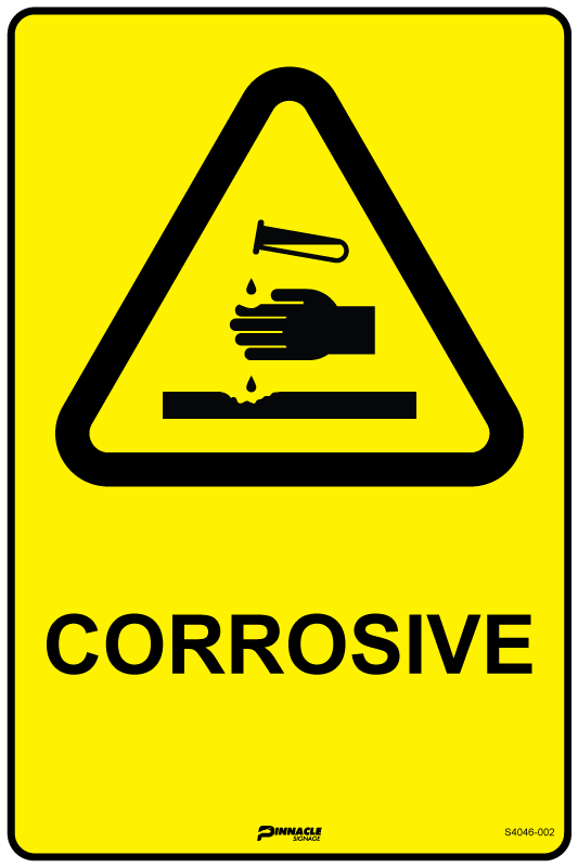 Max Global Products S4046 Corrosive Sign