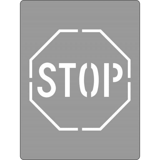 Max Global Products STEN1111 Stencil, Stop Sign