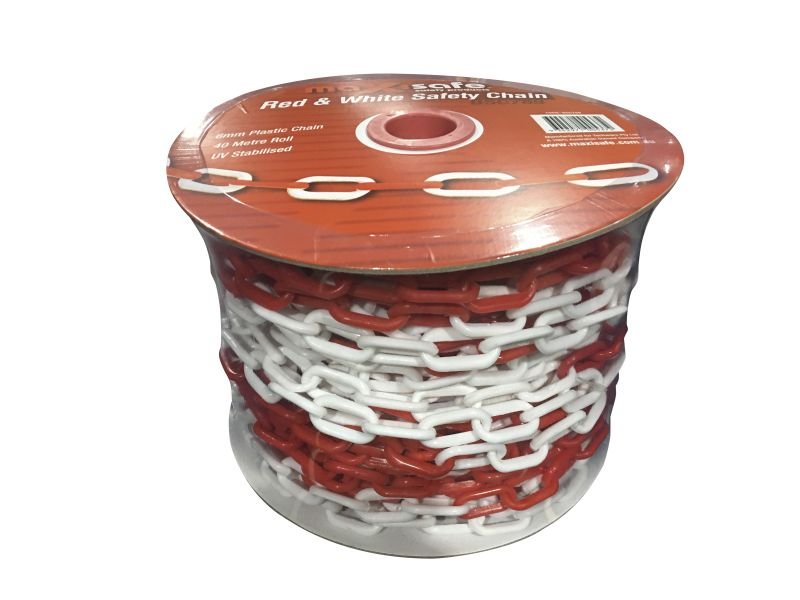Maxisafe BSC789 Red & White Safety Chain