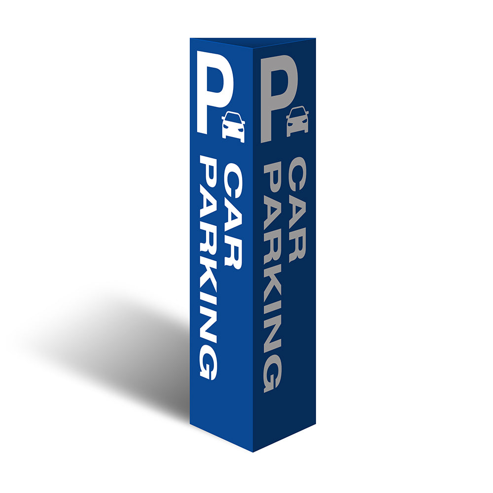 Max Global Products CBC1008 Three Sided Bollard Cover Surround, Car Parking (Car Picto)