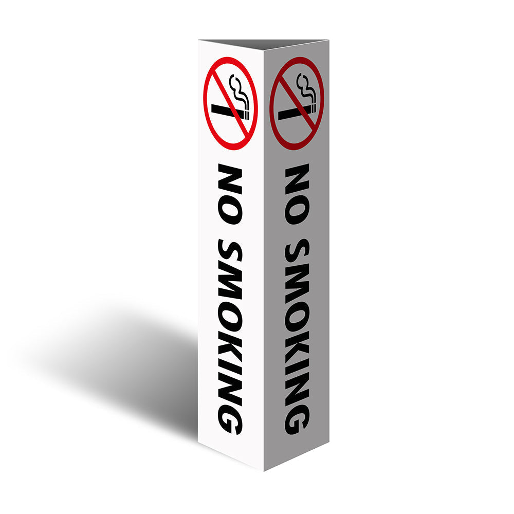 Max Global Products CBC1009 Three Sided Bollard Cover Surround, No Smoking (With Picto)