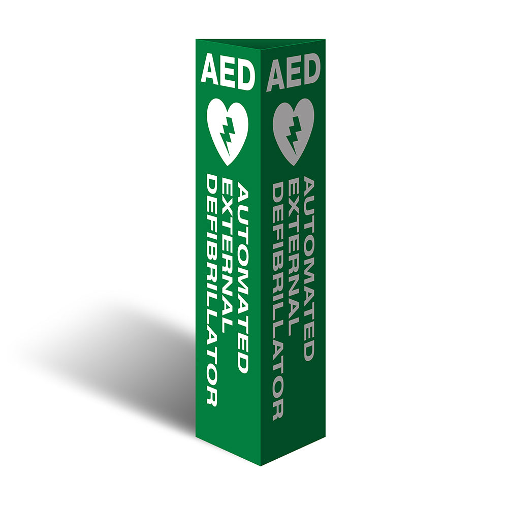 Max Global Products CBC1018 Three Sided Bollard Cover Surround, AED Automated External Defibrillator