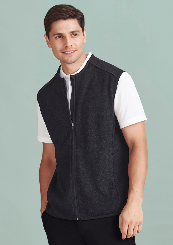 BizCare CO343MV Mens Nova Zip Front Vest