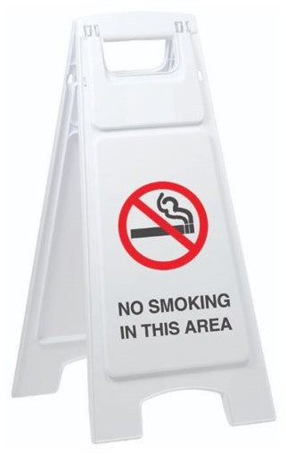 Max Global Products CS1031 Plastic Sign Stand, , No Smoking In This Area