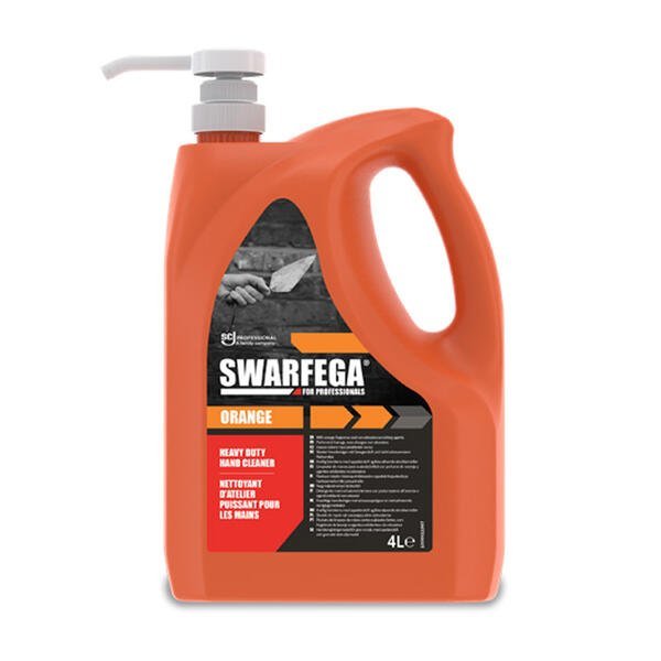 SC JOHNSON DEB D0690 Deb Swarfega Orange Hand Cleaner with Pump 4L Single Bottle