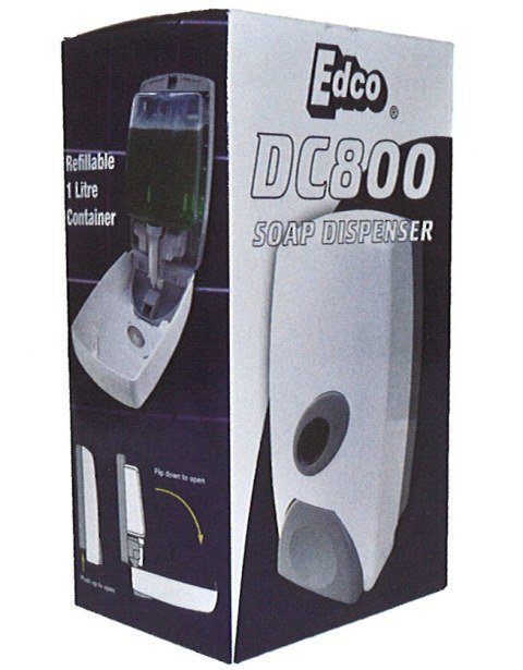 EDCO DC800 Soap Dispenser Bulk Fill ABS Plastic 1L
