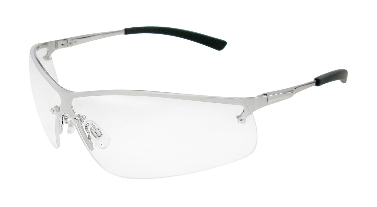 Maxisafe EBO377 BOSTON Metal Frame Safety Glasses - Clear Lens