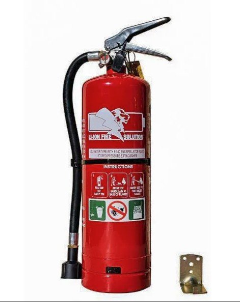 FIRE WORLD F5004L Lithium-Ion Fire Extinguisher, F-500 FX, 4L