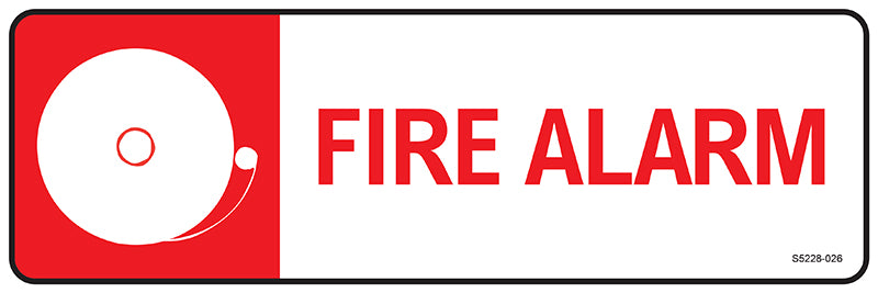 Max Global Products S5228 Fire Alarm Sign