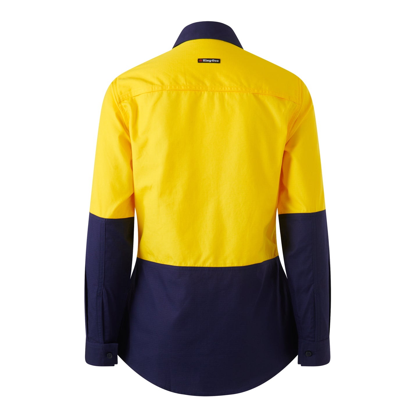 King Gee K44211 Womens Workcool Vented Closed Front Spliced Shirt