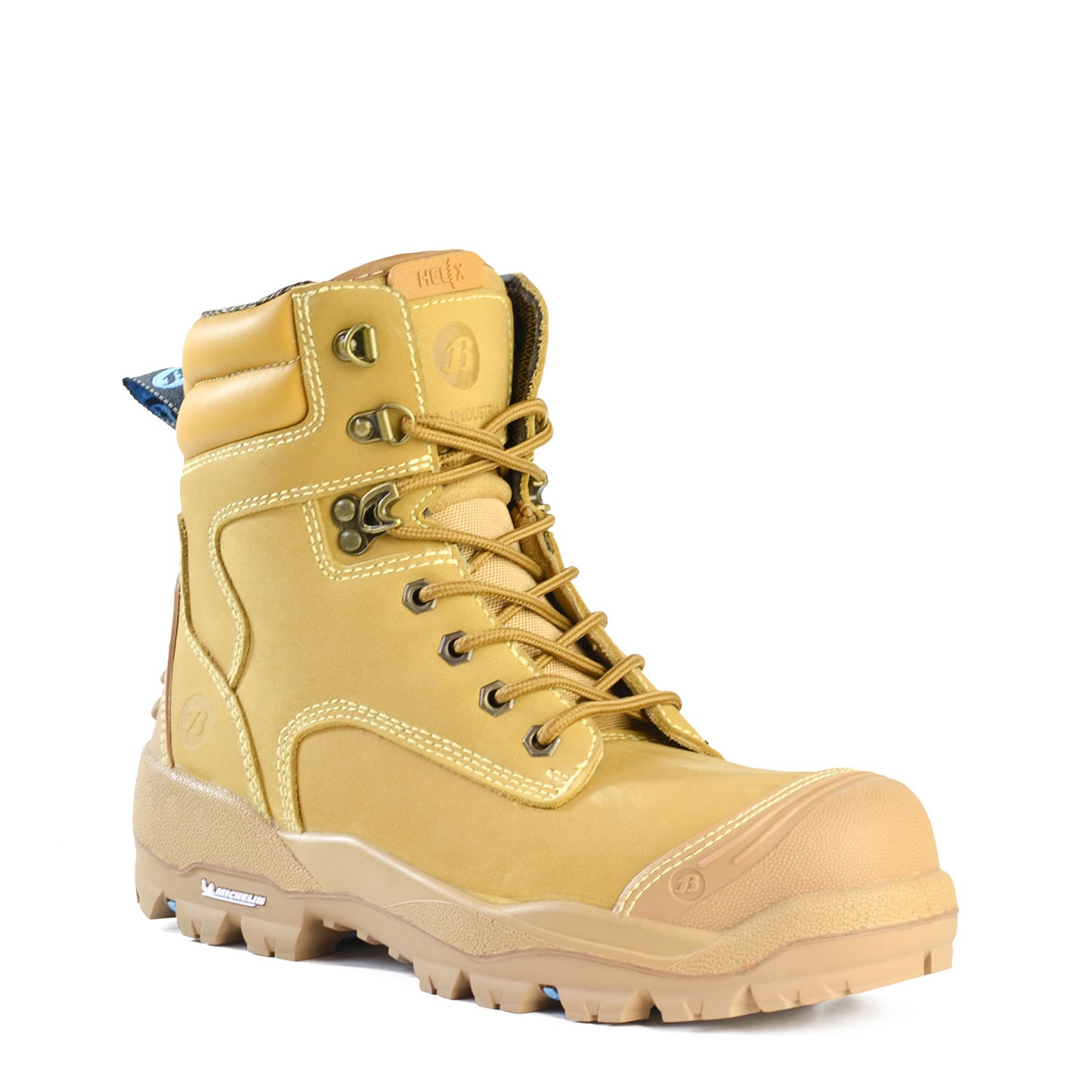 LONGREACH LACE- WHEAT LACE UP SAFETY BOOT