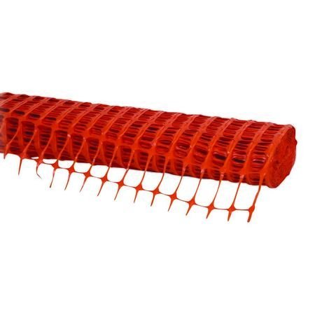 PRO SAFETY GEAR PS-BM8 Barrier Mesh, Orange, 1m x 50m, 8kg Polypropylene