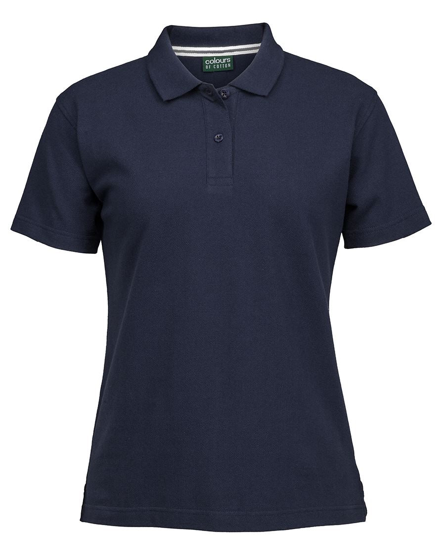 C of C Ladies Pique Polo Black