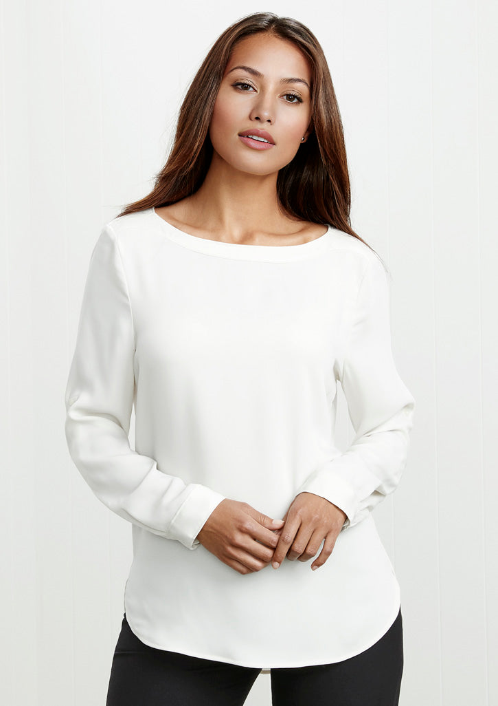 BizCollection S828LL Womens Madison Boatneck Top