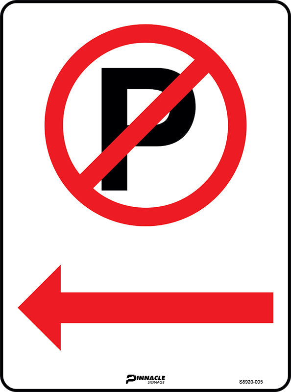 Max Global Products S8920 No Parking, Left Arrow Sign