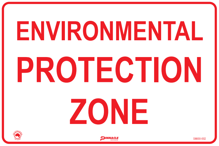 Max Global Products S8930 Environmental Protection Zone Sign