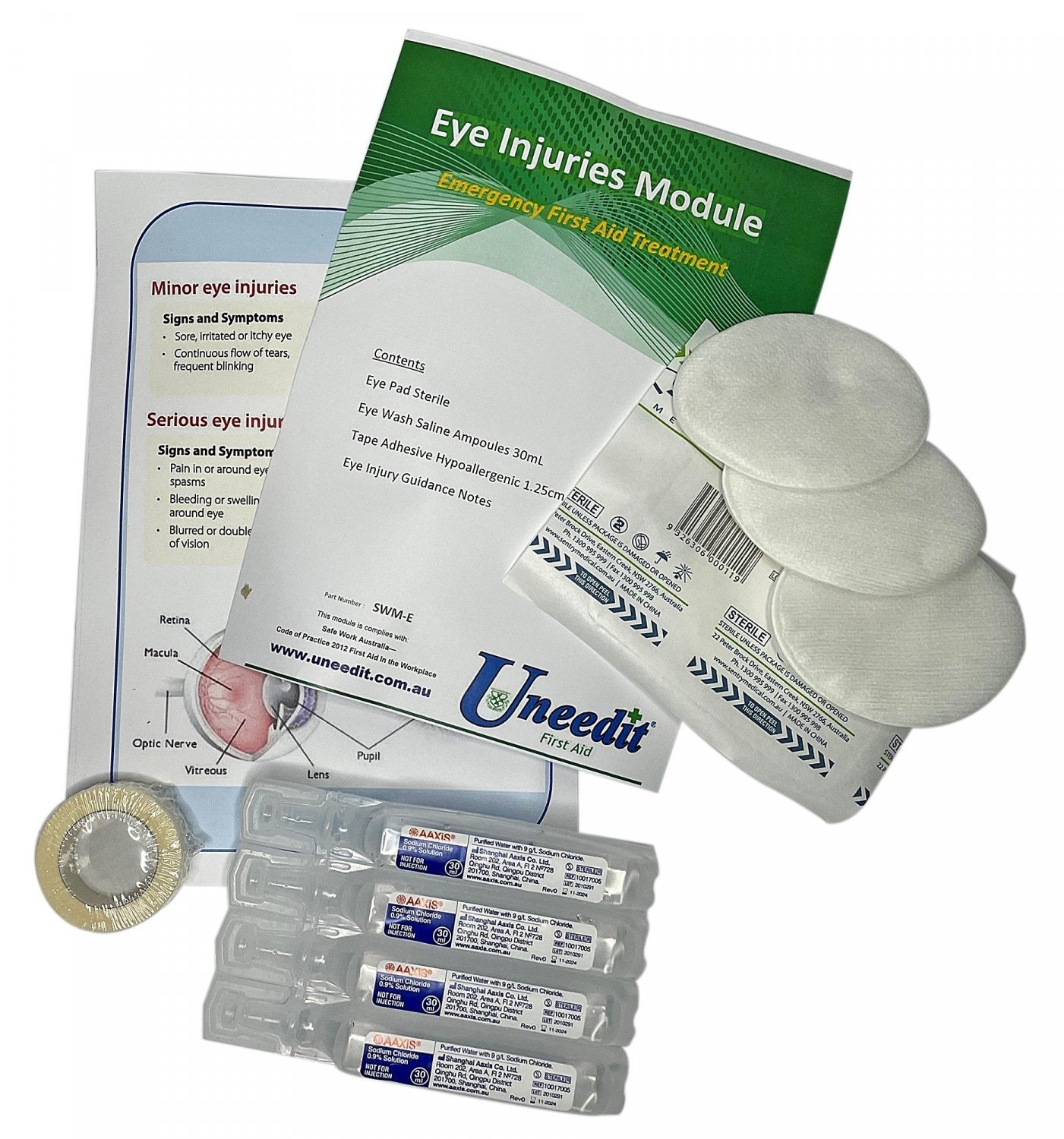 Max Global Products SWM-E Safe Work Australia Eye Injury Module Complete