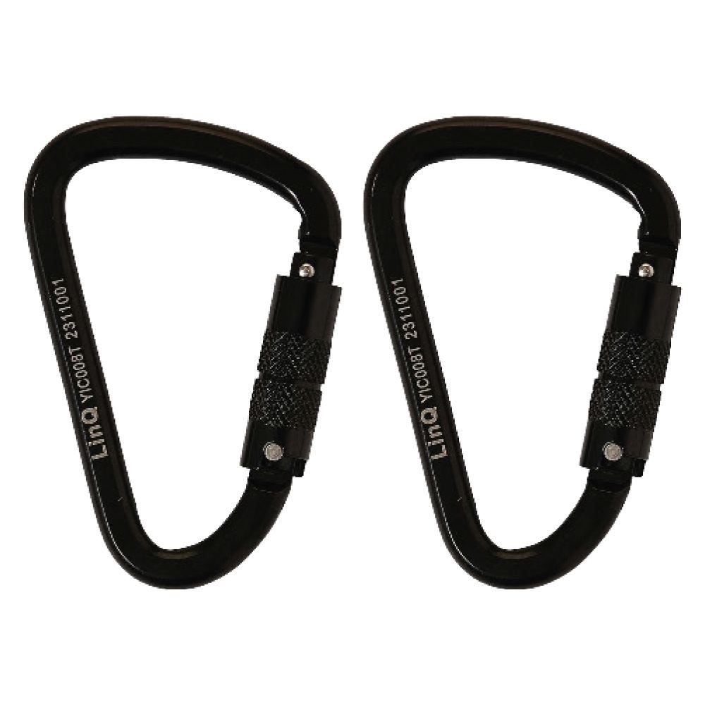 LINQ Height Safety Elite Single Leg Elasticated Lanyard With Hardware KT X2